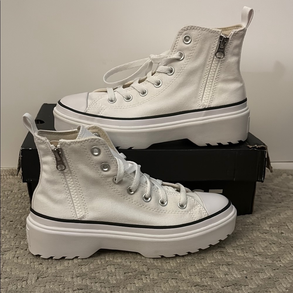 Converse Kids White High-Top Sneakers NEW